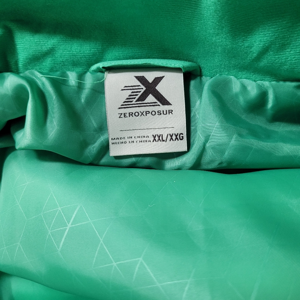 Zeroxposur green sea winter puffer jacket in XXL - Picture 7 of 13